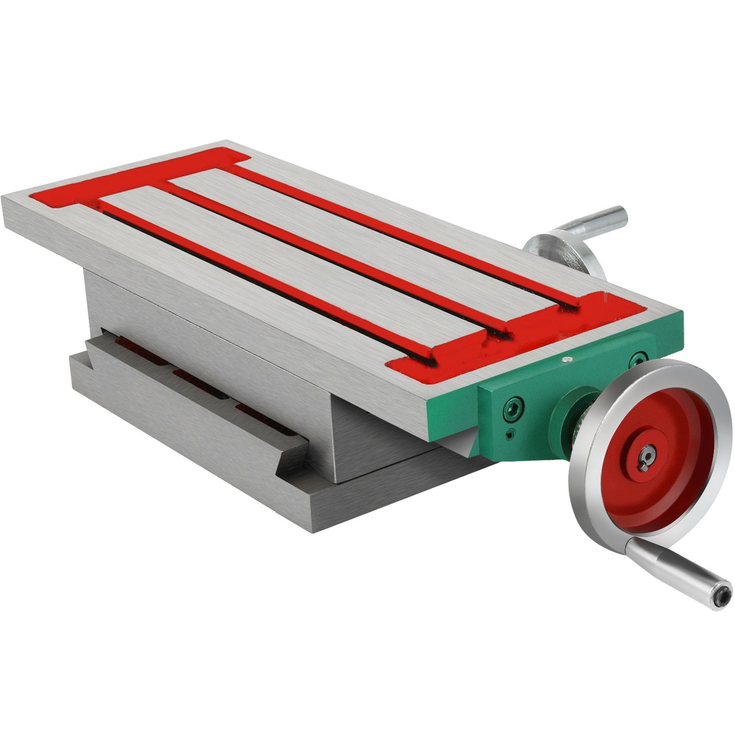 Freestafel – Werktafel – Freesmachine Tafel – Boortafel – Multifuntionele Freestafel – Gietijzeren Constructie – Verplaatsing X- en Y-as 210x110 mm – Grijs