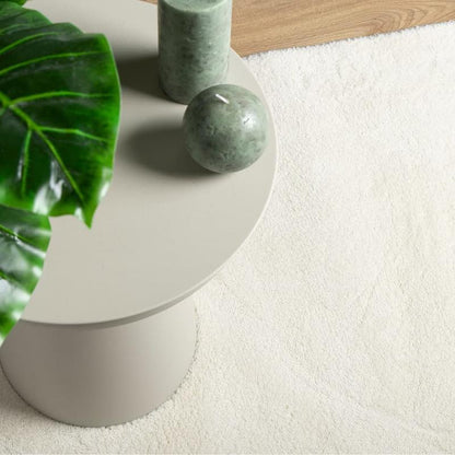 Vloerkleed – Tapijt – Karpet – Mat – Kleed – Crème Kortpolig – Antislip – Machinewasbaar – 240x340 cm – Polyester