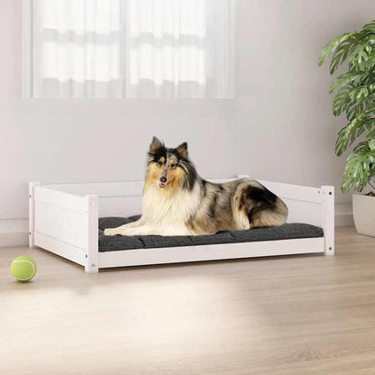 Hondenmand – Hondenbed – Dierenmand – Hondenkussen – Kennel – Medium – Massief Grenenhout – Afneembaar Kussen