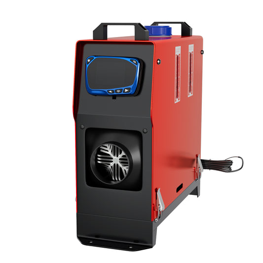 8KW Parkeerverwarmer – Elektrische Air Heater – Mobiele Kachel – Diesel Heater – LCD Knop – 12V 400W – Oververhittings- en Kantelbeveiliging – Snelle Verwarming
