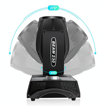 Moving Head Verlichting – Podiumlamp – DJ Licht – Disco Spot – Feestverlichting – 310W RGBW LED – 540° Pan & 270° Tilt – Krachtige 125.000 Lux Lichtopbrengst