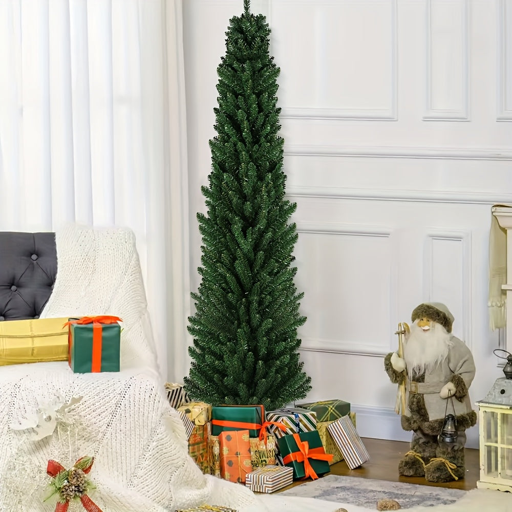Kerstboom – Kunstkerstboom – Nepboom – Pencil Kerstboom – Smalle Kerstboom – 180 cm Hoog – 550 Realistische Tips