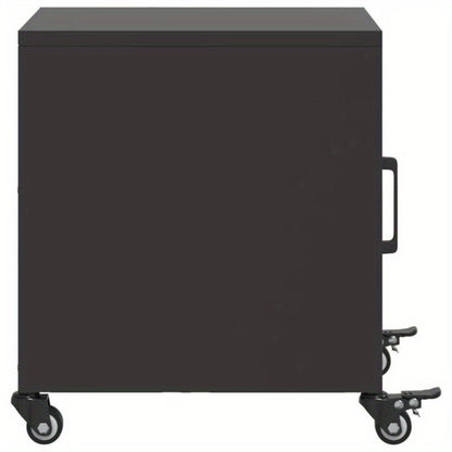 Bedside Tables 2pcs 36X39X43.5 Cm Steel Black