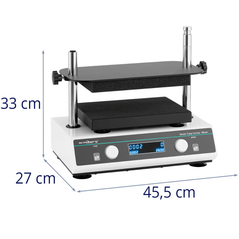 Laboratorium Vortex Shaker – Mixer – Schudapparaat – Menger – Vortexmixer – Instelbaar Toerental 500-3000 RPM – Krachtige 100 Watt Motor