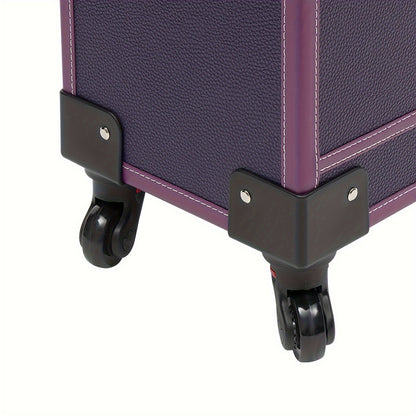 Make-upkoffer – Make-up Train Case – Cosmetica Koffer – Beautycase – Trolley – Stevig Materiaal – Ingebouwde Spiegel