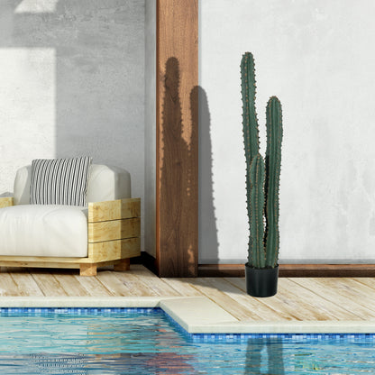 Kunststof Cactus – Nepplant – Sierplant – Kamerplant – Groene Plant – Groot Formaat 120 cm – Realistisch Uitziend