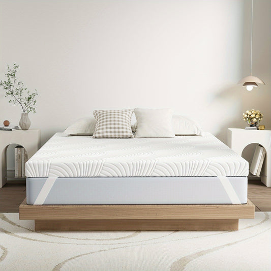 Breathable Memory Foam Mattress Topper - H3, 7.5/10cm Removable White Mattress for Sprung Bed Frame, Simple And Modern Style Mattress, Suitable for All Seasons, No Stuffiness