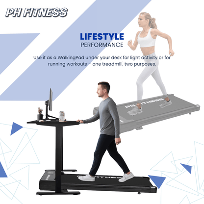 Loopband – Walking Pad – Treadmill – Wandelband – Hardloopband – Compact Design – 1,3PK Motor & Bluetooth bediening