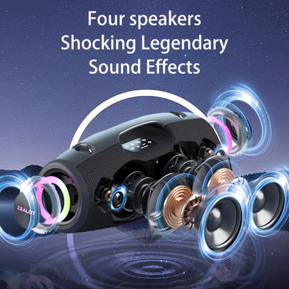 Draadloze Speaker – Bluetooth Speaker – Wifi Speaker – Mobiele Speaker – Outdoor Speaker – 24000mAh Batterij – IPX5 Waterbestendig – 14 Uur Speeltijd – RGB LED Licht Effecten – Stereo Pairing – Zwart