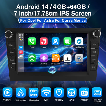 Android Autoradio – Multimedia Unit – Inbouwradio – Auto Stereo – Navigatiesysteem – 7-Inch HD IPS Touchscreen – Wireless CarPlay & AHD Achteruitrijcamera