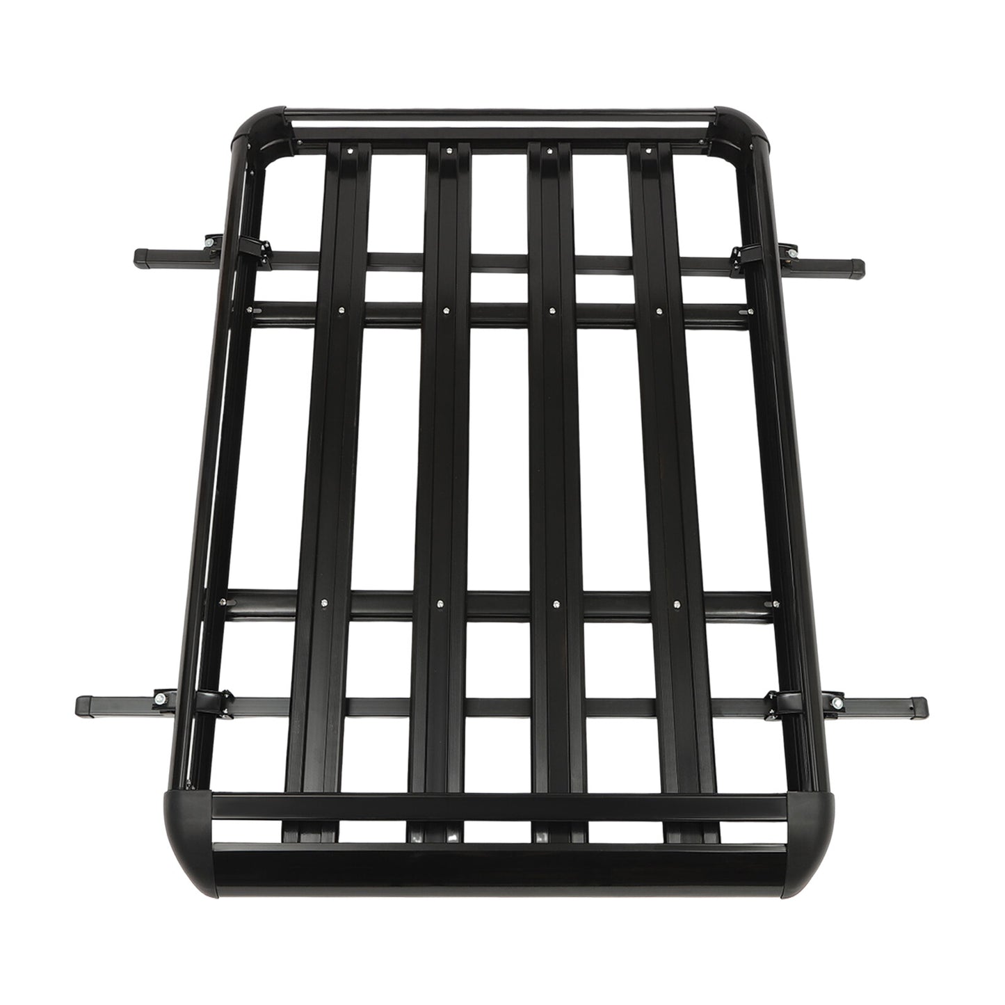 Dakkofferdrager – Dakdrager – Dakraildrager – Autodakdrager – Bagagedrager – Verstelbaar 100-140 cm – Maximaal 150 kg Draagvermogen – Aluminium Zwart