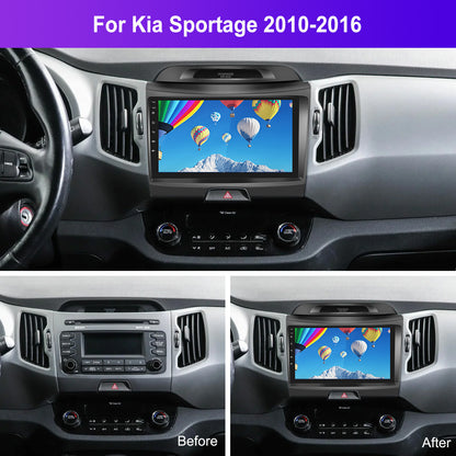 Android Autoradio – Multimedia Systeem – Navigatie Radio – Touchscreen Radio – Auto Stereo – 9 Inch Scherm – Draadloos CarPlay & Android Auto – AHD Achteruitrijcamera