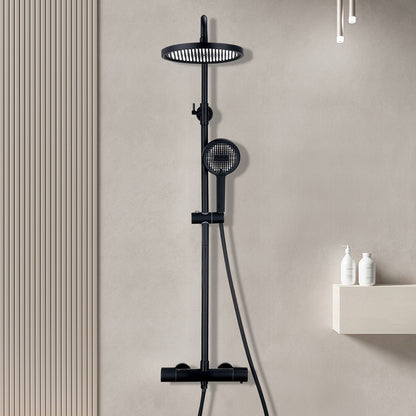 Thermostatische Douchekraan Set – Douchekraan – Badkraan – Handdouche – Douchekop – Roestvrij Staal – Constante Watertemperatuur – Eenvoudige Installatie