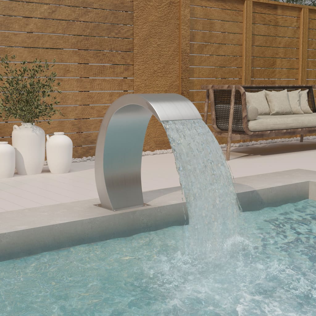 Zwembadfontein – Waterornament – Fontein – Vijverdecoratie – Tuinfontein – Roestvrij Staal 304 – LED-verlichting