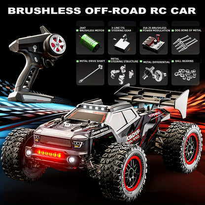 RC Auto – Bestuurbare Auto – Afstandsbedienbare Auto – RC SUV – Radiografische Auto – SG316MAX Brushless Motor – Dubbele Batterij & USB Oplaadbaar – Duurzaam Kunststof Chassis