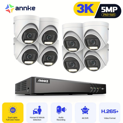 4K Beveiligingssysteem – Bewakingscamera – Veiligheidscamera – PoE Camera – Scameraset – 8MP Resolutie – Smart Dual Light Nachtzicht