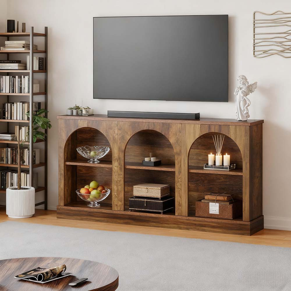 Sidetable – Consoletafel – Wandtafel – Haltafel – Dressoir – 160 cm breed – Houtvezelplaat & massief houten frame