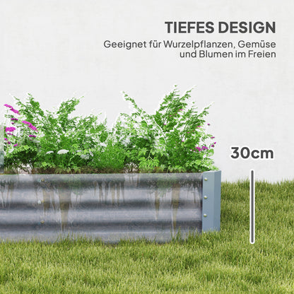 Verhoogd Plantbed – Stalen Border – Bloemenbak – Tuinbak – Kruidenbak – Weerbestendig Staal – Anti-Cut Randen – Comfortabel Tuinieren