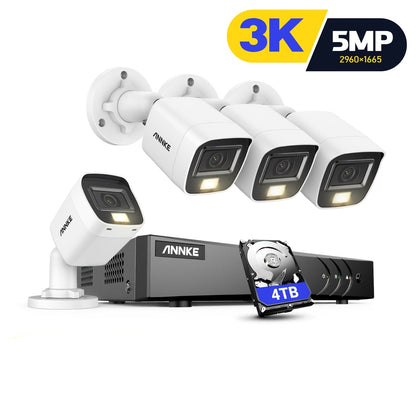 16-kanaals beveiligingssysteem – cameraset – bewakingssysteem – surveillance kit – beveiligingscamera’s – 4TB opslag – AI detectie – nachtzicht tot 20 meter
