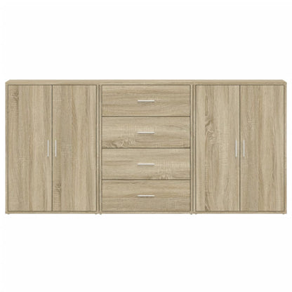 Dressoir – Ladekast – Opbergkast – Woonkamerkast – Kast – Beton Grijs – Robuust Materiaal – Veel Opbergruimte