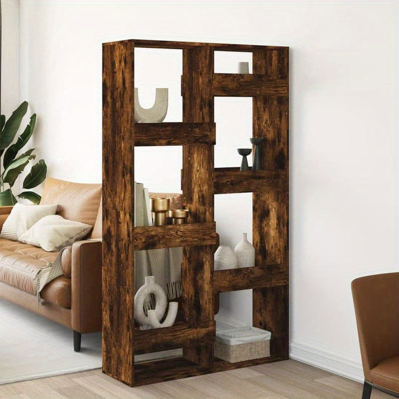 Kamerscherm 100x33x175cm Bewerkt Hout Gerookt Eikenkleurig