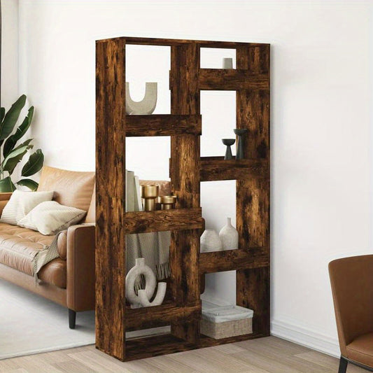 Kamerscherm 100x33x175cm Bewerkt Hout Gerookt Eikenkleurig