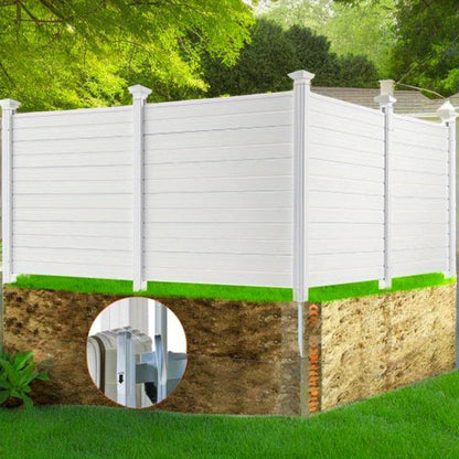 Buitenafscherming – Tuinafscheiding – Schermpaneel – Afvalbak Verbergen – Airco Verbergen – Weerbestendig Vinyl – Ventilerend Ontwerp