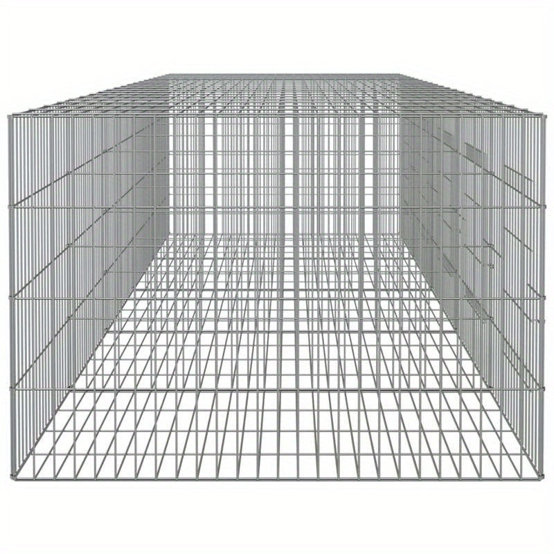 Konijnenkooi – Dierenren – Konijnenren – Hekwerk – Buitenren – 5 Panelen 273x79x54 cm – Gegalvaniseerd Ijzer – Goede Ventilatie