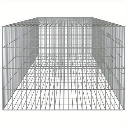Konijnenkooi – Dierenren – Konijnenren – Hekwerk – Buitenren – 5 Panelen 273x79x54 cm – Gegalvaniseerd Ijzer – Goede Ventilatie