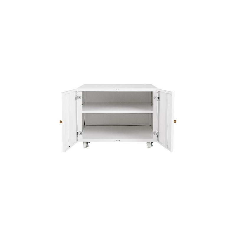 Mobiele Printerstandaard – Printertafel – Werkplek Organizer – Roltafel – Opbergkast – Stevige Aluminium Constructie – Ruimtebesparend Compact Design