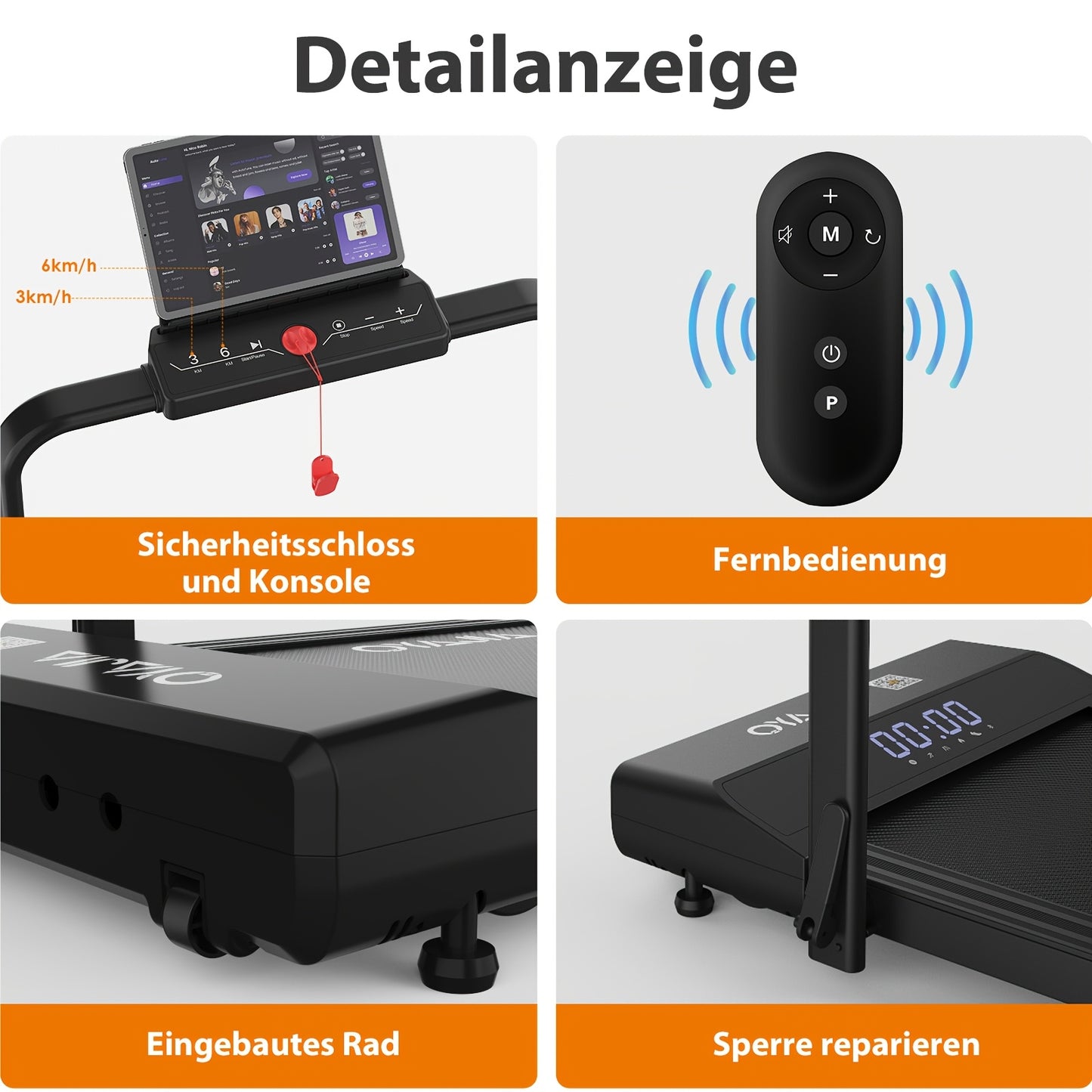 Loopband – Wandelband – Treadmill – Wandelmachine – Fitnessapparaat – Inklapbaar Design – Groot Loopoppervlak 15,7×39,3 inch – 0,75HP Motor 1-12 km/h – Slimme App Bediening – LED Display – Stil en Compact