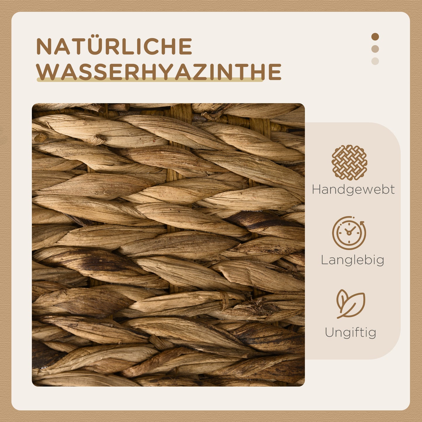 Kattenhol – Kattenhuis – Kattenmand – Kattenhuisje – Kattenhut – Boho Design – 3 Niveaus Met Kussen – Ø40 x 73 cm Lichtbruin & Crème Wit