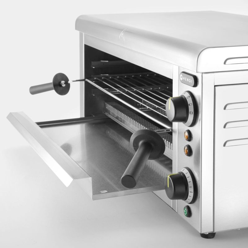 Toasteroven – Salamander Grill – Quartz Grill – GN 1/1 Oven – Horeca Oven – 3645W Vermogen – Verstelbare Roostergrootte