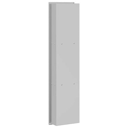 Inbouwdouche Niche – Douchenis – Doucheschelp – Opbergnis – Badkamernis – Zilverkleurig Roestvrij Staal – 90 x 20 x 9,5 cm – Eenvoudige Installatie Zonder Tegelwerk