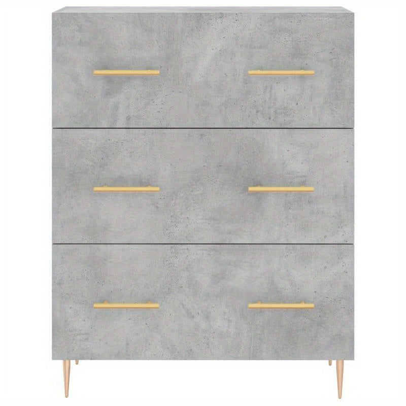 Hoge Kast – Opbergkast – Kast Met Deuren – Bergkast – Boekenkast – Grijs Betonlook – 180 cm Hoog – Duurzaam Hout