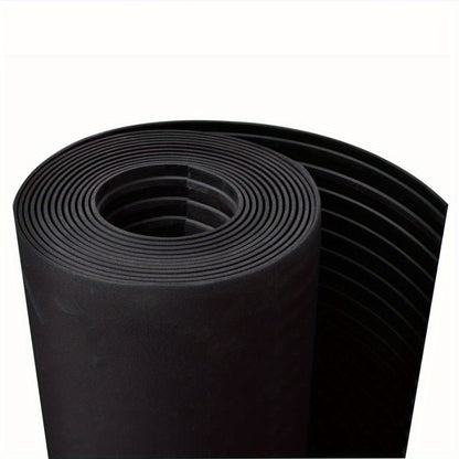 Rubberen Vloermat – Antislip Mat – Vloerkleed – Werkplaatsmat – Garagevloer – 5 x 1 Meter – Breed Geribbeld Rubber