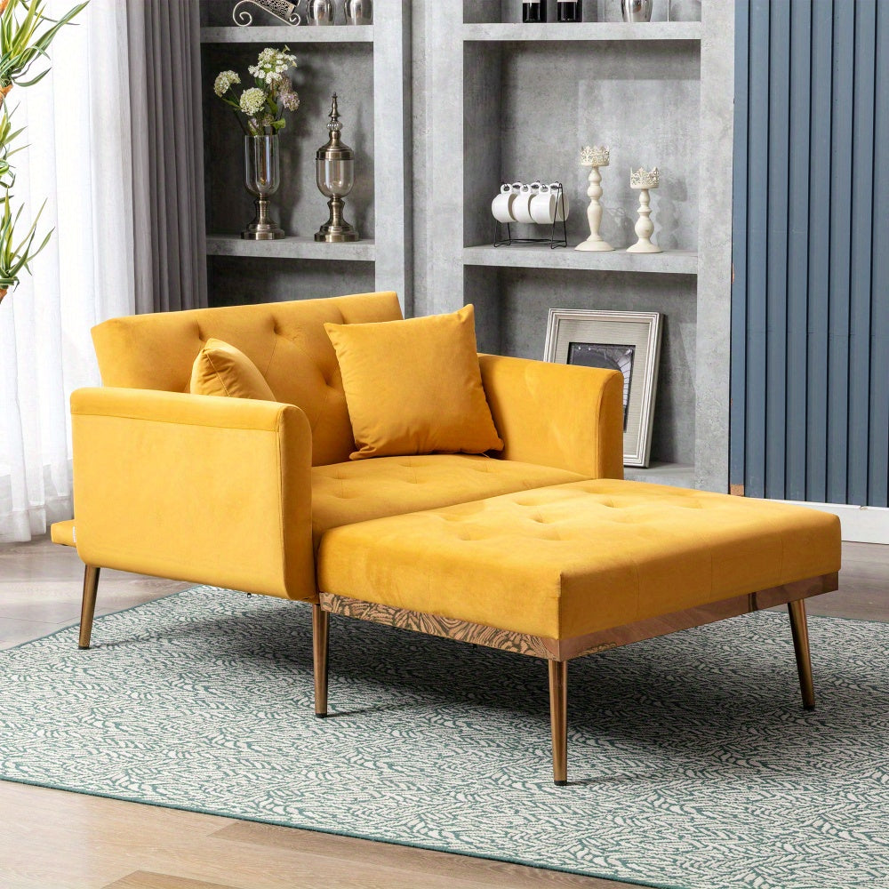 Relaxfauteuil – Relaxstoel – Loungefauteuil – Verstelbare Fauteuil – Leunstoel – Verstelbare Rugleuning – Luxe Velvet Bekleding – Maximaal 220 kg Belastbaar