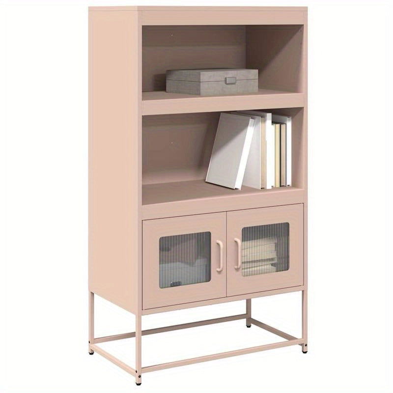 Hoge Kast 68x39x123cm Staal Roze