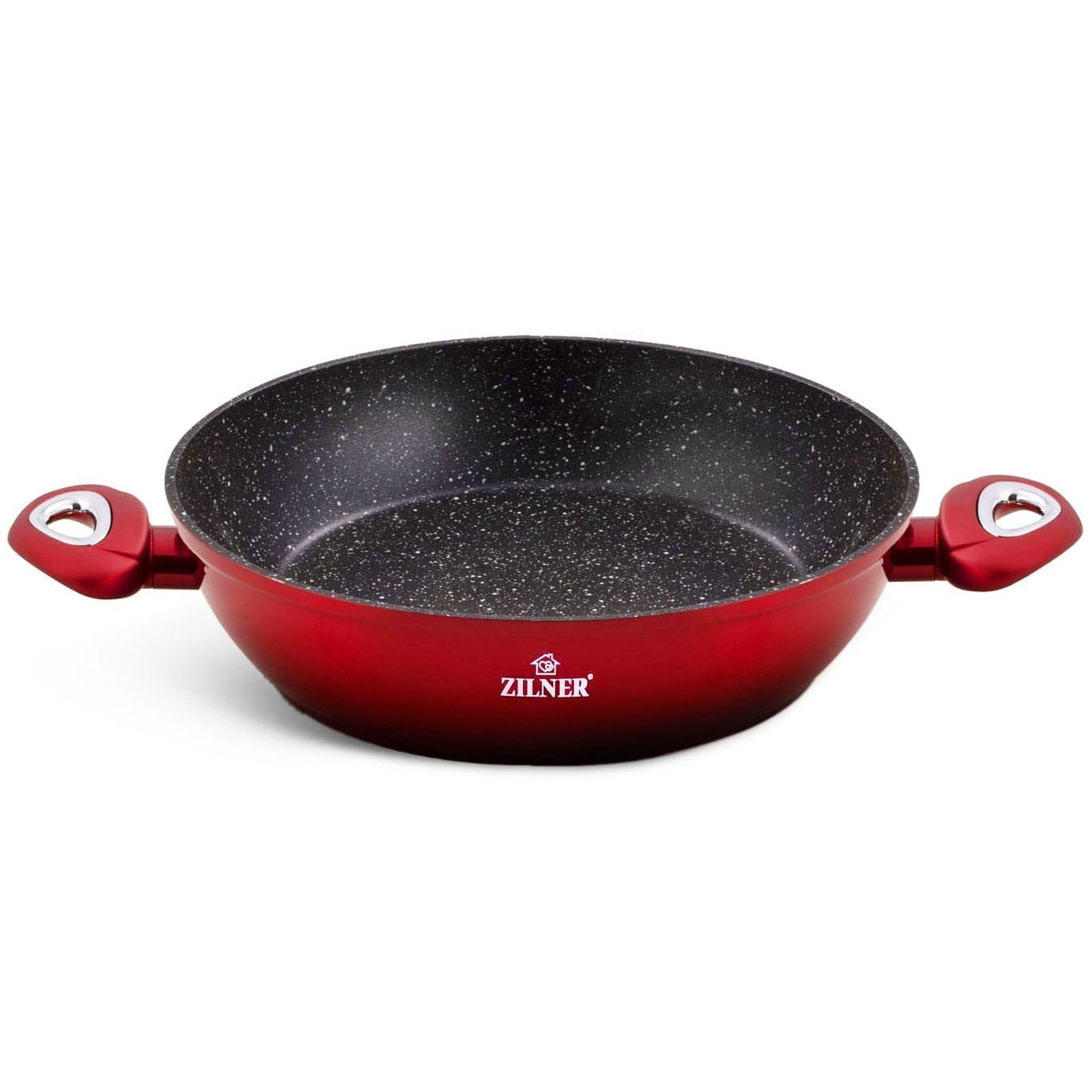 Pannenset – Kookset – Pannen Set – Koekenpannen – Potten en Pannen – Inductie Geschikt – Keramische Antiaanbaklaag – Rood – 15-delig