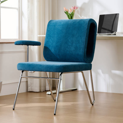 Bureaustoel – Office Chair – Ergonomische Bureaustoel – Computerstoel – Bureaustoel – Met Ingebouwde Kattenholte – Stevig Metalen Frame – Krassenbestendige Stoffering