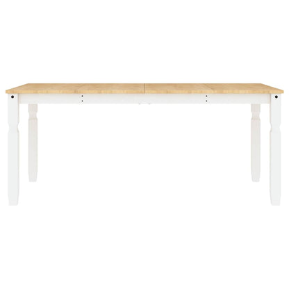 Eettafel – Tafel – Eetkamertafel – Houten Tafel – Wit – 180 cm – Massief Hout – Onderhoudsvriendelijk