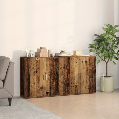 Sideboard – Dressoir – Opbergkast – Kast – Buffetkast – Bruin – Massief Hout – 3 Ruime Lades – Compact 79x38x80 cm