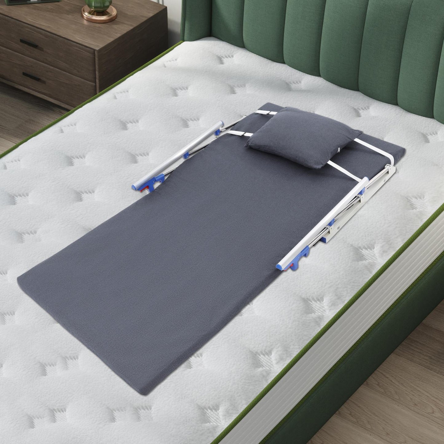 Power Lift Bed Backrest with Heavy-Duty Frame & Folding Armrests - Adjustable Bed Cots Suitable for,, Post-Surgery Care - / Use