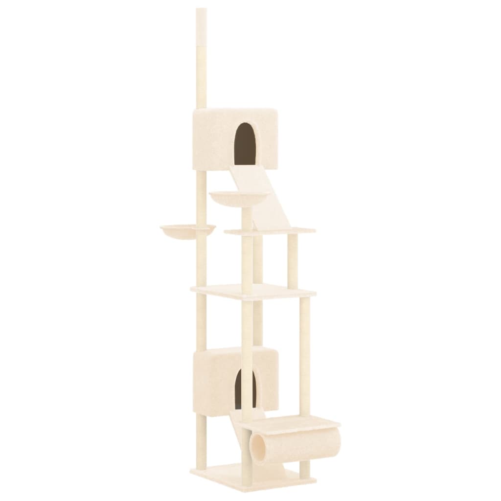 Kattentoren – Krabpaal – Kattenmeubel – Kattenhuis – Speelboom – Verstelbare Hoogte – Zacht Pluche – Natuurlijke Sisal