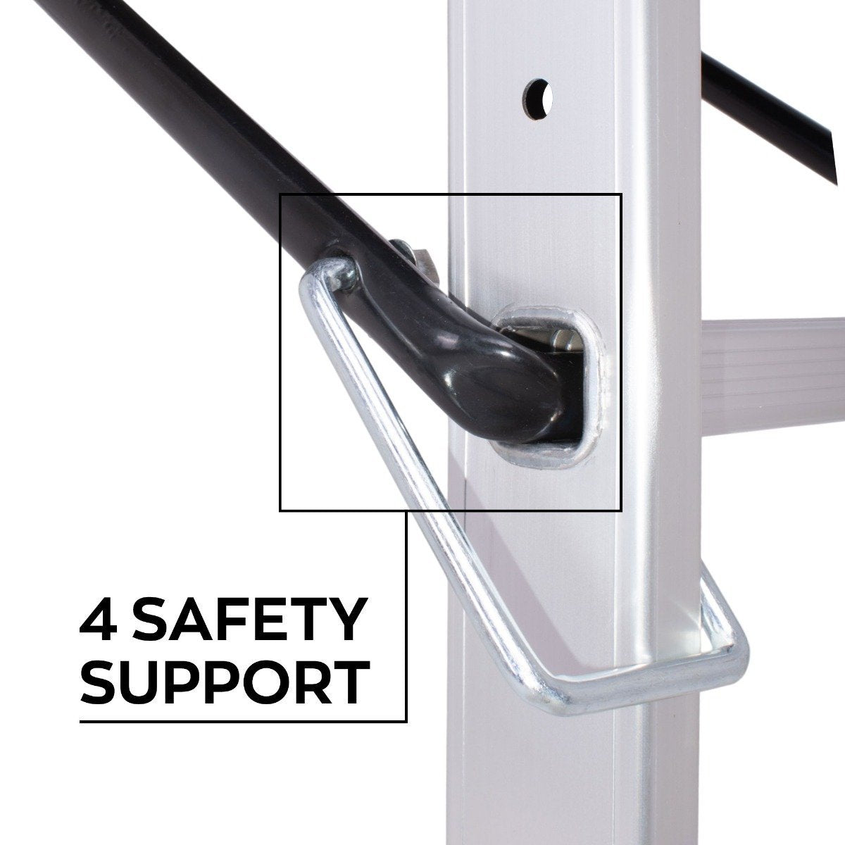 Steigerladder – Multifunctionele Ladder – Kamersteiger – Werksteiger – Vouwladder – Aluminium – Hoogte 165,5 cm – Draagvermogen 150 kg