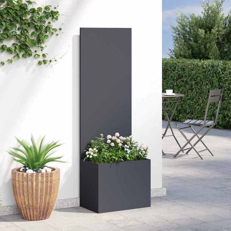 Verticale Plantenbak – Tuinbak – Bloembak – Kruidenbak – Klimplantenkast – Antraciet – Extra Lang 50x140 cm – Duurzaam Koudgewalst Staal