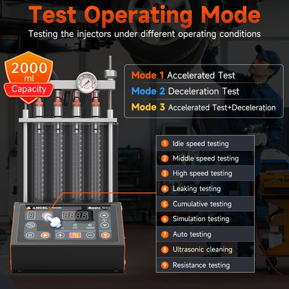 Brandstofinjectorreiniger – Injector Cleaner – EFI Cleaner – Injectorspoeler – Motorreiniging – 4-Cilinder Benzinemotor – Soundwave Technologie – Eenvoudige Installatie