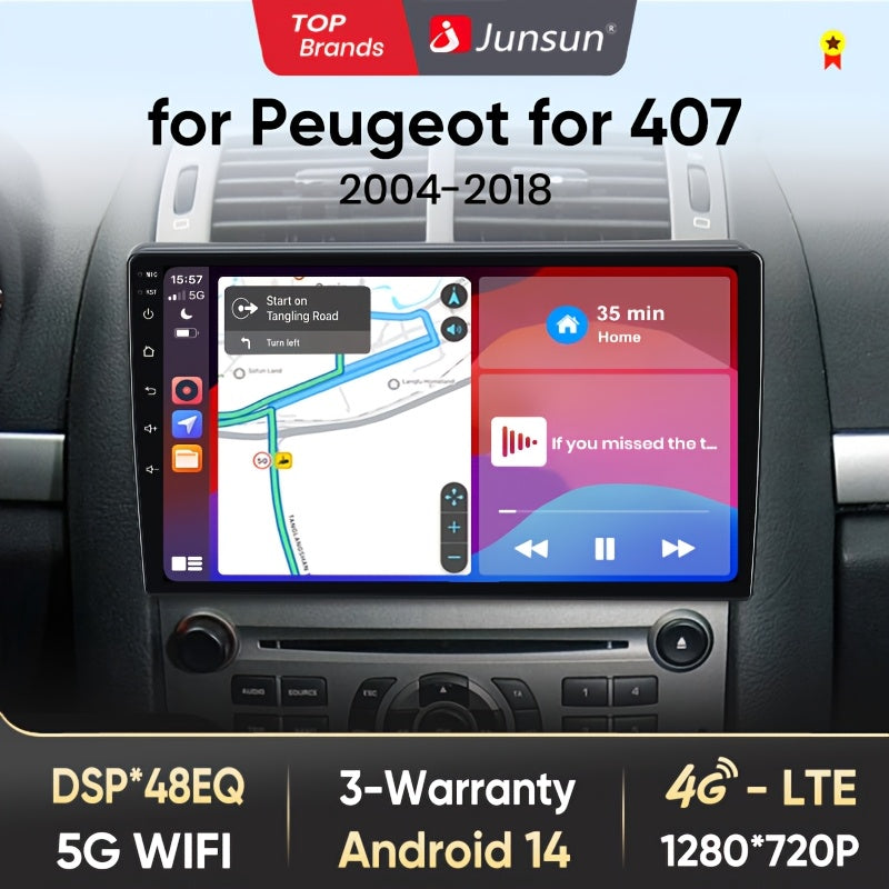 Multimedia Autoradio – 2 Din Radio – GPS Navigatie – Touchscreen Speler – Android Auto – 4G Connectiviteit – 9 Inch Scherm – Draadloos CarPlay