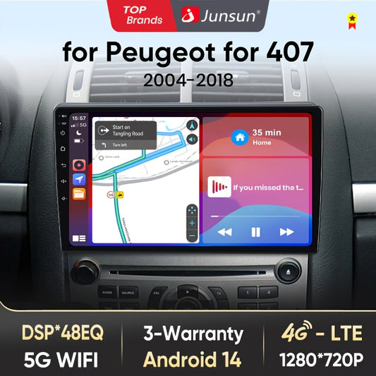 Multimedia Autoradio – 2 Din Radio – GPS Navigatie – Touchscreen Speler – Android Auto – 4G Connectiviteit – 9 Inch Scherm – Draadloos CarPlay