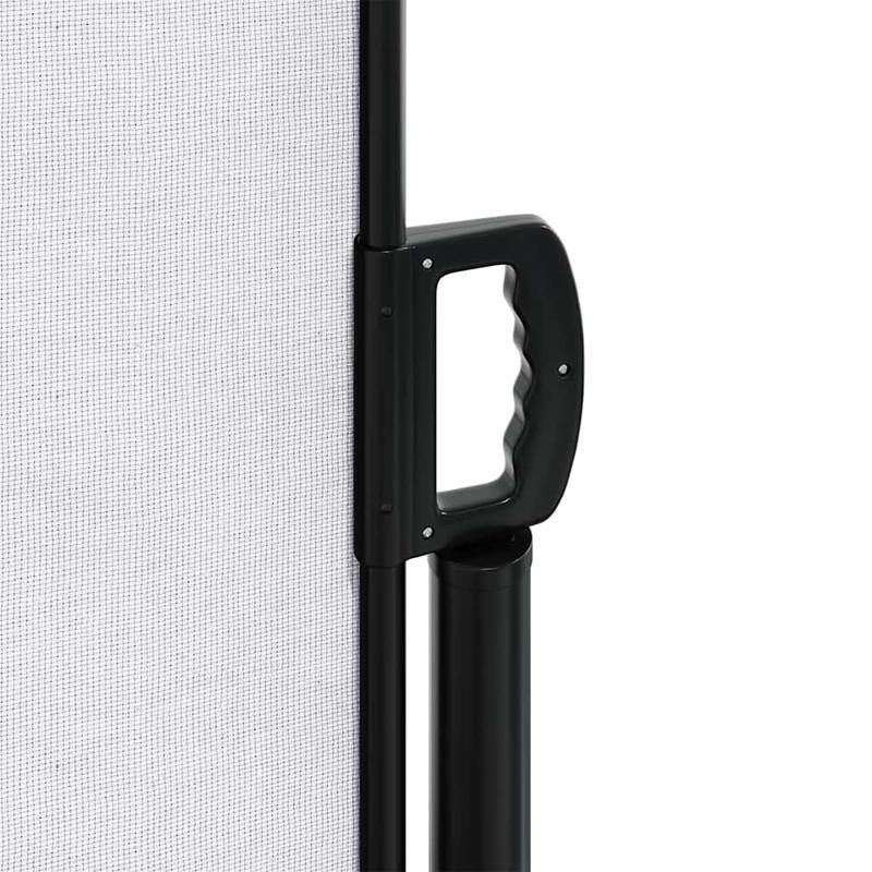 Retractable Windshield 180x600cm with Removable Temporary Outdoor Privacy Screen - 81- Light Blocking, Durable Fabric, Weather-Resistant for Patio, Garden, Poolside (Black/White), Patio Decor, Pergola Compatible, Easy Install